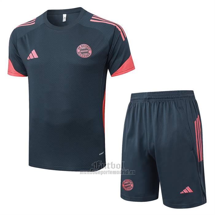 Chandal del Bayern Munich Manga Corta 2025-2026 Gris Oscuro - Pantalon Corto
